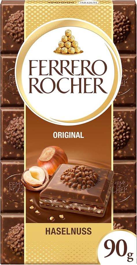 Chocolate Barra Ferrero Rocher Ao Leite Avelã Importado 90g Amazon