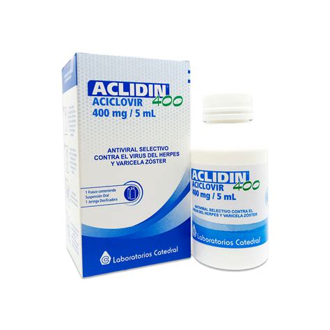 Aclidin Aciclovir Mg Soluci N Oral Ml Punto Farma