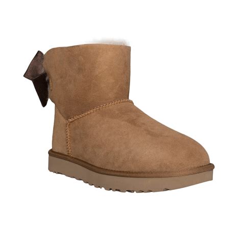 Ugg Mini Bailey Bow Ii Glam Chestnut Boots Womens Mycozyboots