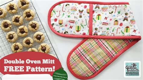 Easy Double Oven Mitt! FREE Pattern & Tutorial | Oven gloves pattern, Oven mitts, Free pattern