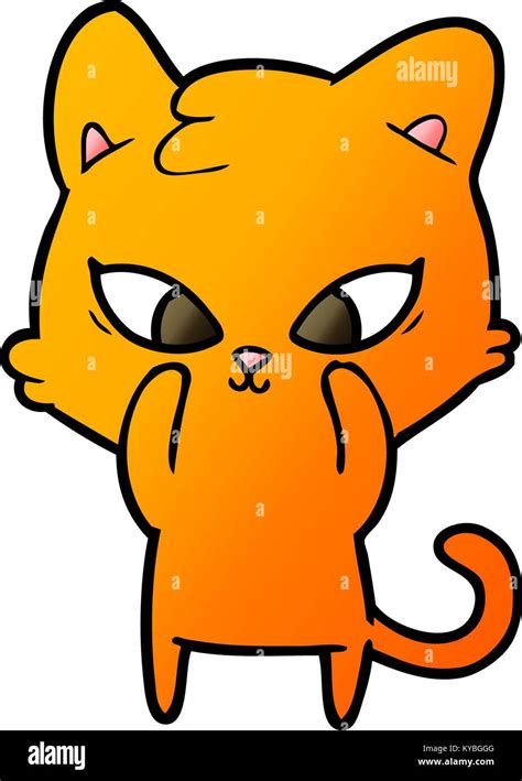 Cute Cartoon Cat Stock Vector Image And Art Alamy