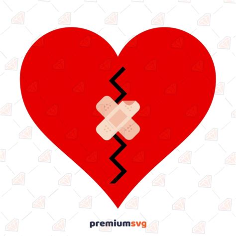 Sewn Up Broken Heart SVG Broken Heart SVG Vector Image PremiumSVG