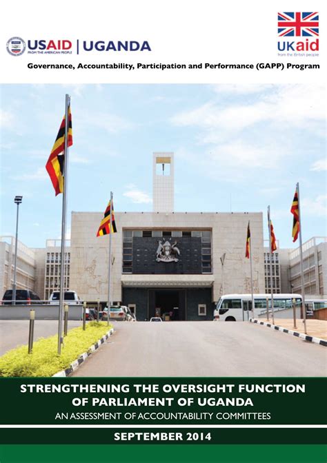 Strengthening the Oversight Function of Parliament of Uganda ...