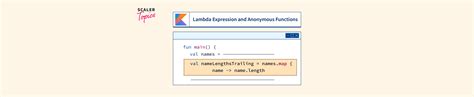 Lambda Expression And Anonymous Functions In Kotlin Scaler Topics