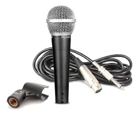 Kit De Micr Fono De Mano Con Cable Aj Sm Dynamic Vocal Xlr Bolsa