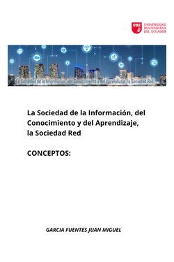 Book Creator La Sociedad de la Información del Conocimiento y del