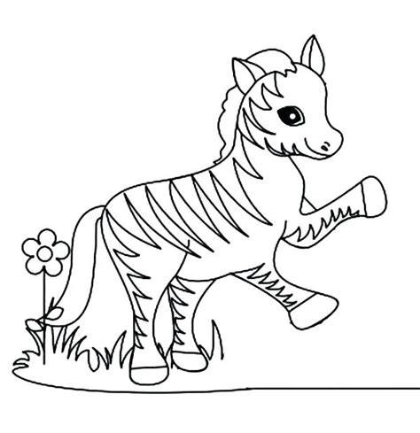 Cute Baby Zebra Coloring Pages at GetColorings.com | Free printable ...