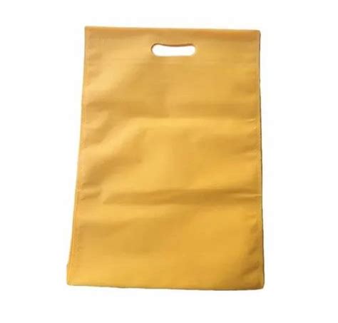 Plain Yellow D Cut Non Woven Bag Capacity 2 Kg At Rs 158 Kg In