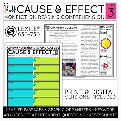 Cause And Effect Reading Comprehension Passages And Activities Worksheets Library