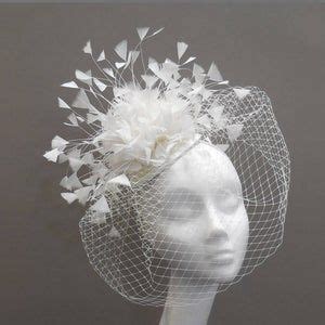 Wedding Bridal Art Deco Bird Cage Veil Art Noveau Bride Rose Etsy