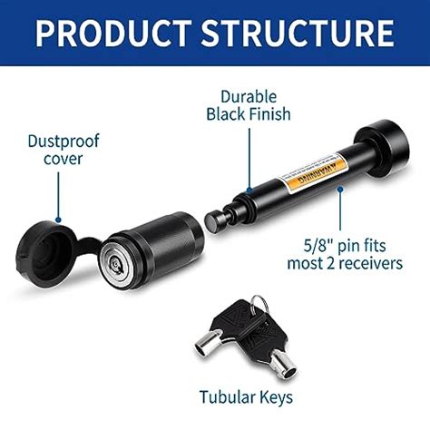 Metoware Keyed Alike Trailer Hitch Receiver And Coupler