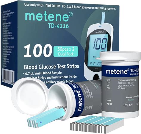 Metene Td Tiras De Prueba De Glucosa En Sangre Tiras De Prueba