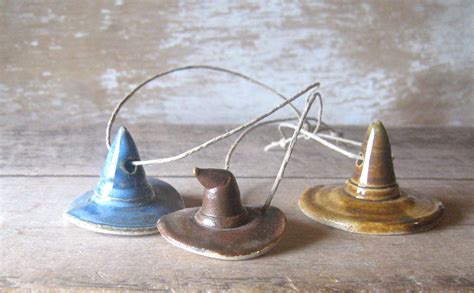 Witch Hat Ornaments Set Of Three 1200 Via Etsy With Images