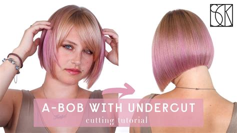 Bob Haircut With Undercut Tutorial By Sck Youtube