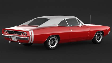 1968 Dodge Charger Rt 3d Model Cgtrader