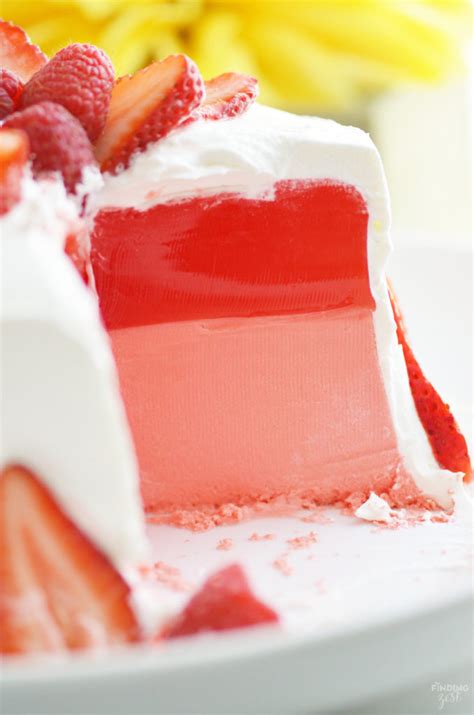 Strawberry Jell O Cake Literally Made Of Jell O Finding Zest