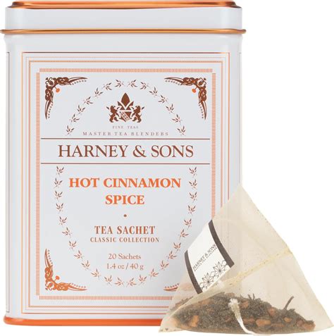 Harney Sons Hot Cinnamon Spice Black Tea With Cinnamon Orange Peel And Sweet Cloves Tin