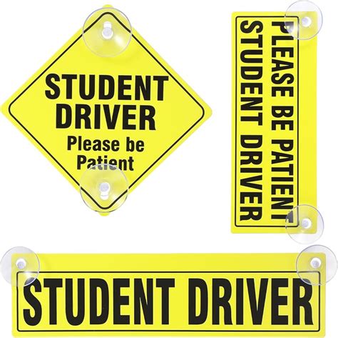 Car Sticker New Driver Magnet For Car Reflective New Driver