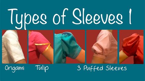 Types Of Sleeves Puff Sleeve Petal Sleeve Origami Sleeve Youtube