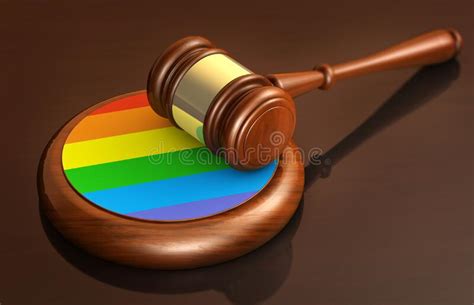 Lgbtq Laws Lawsuit And Lgbt Legislation Concept Stock Illustration