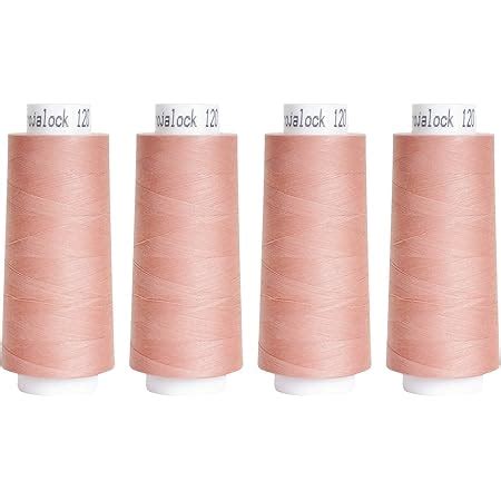 Bobines M Tres Polyester Coloris Rose Clair Fil Coudre Amazon