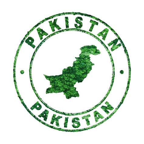 Premium Photo Map Of Pakistan Postal Stamp Sustainable Development