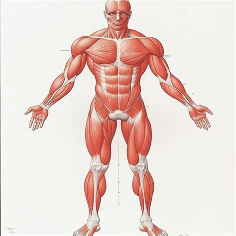 Um Diagrama Detalhado Do Sistema Muscular Humano Foco Nos