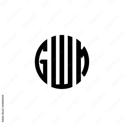 Gwm Letter Logo Design Gwm Letter In Circle Shape Gwm Creative Three