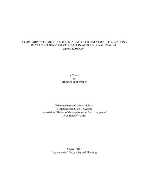 Fillable Online Libres Uncg A Comparison Of Methods For Scaling Field