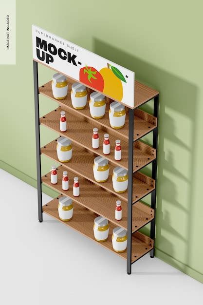 Grocery Store Shelf Mockup Free Vectors And Psds To Download