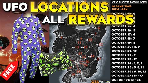 UFO Spawn Locations With Map All Rewards 2023 In GTA 5 Online YouTube