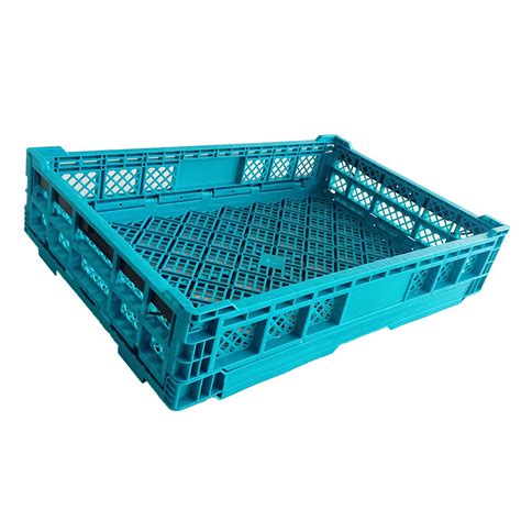 Hot Sale Hdpe Large Mesh Fruits Vegetable Foldable Collapsible Plastic