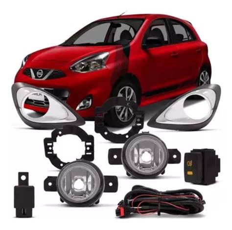 Kit Farol Milha Nissan March 2015 2016 2017 2018 2019 2020