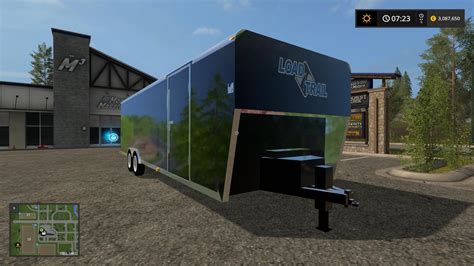 FS17 30FT LOADTRAIL ENCLOSED TRAILER CONVERTED V1 - FS 17 Trailers Mod ...