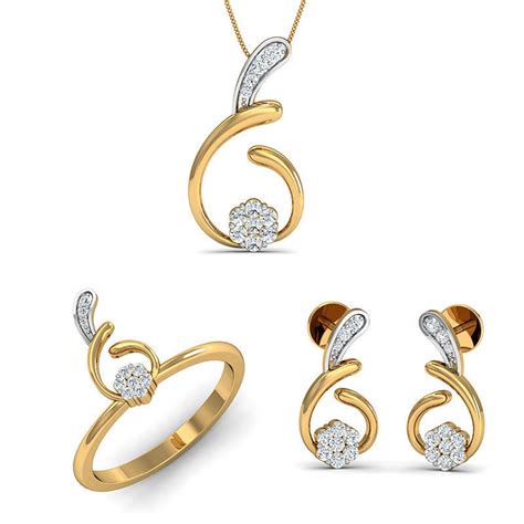 Rhino 3d Cad File Jewelry Set Ring Pendant Earring 2