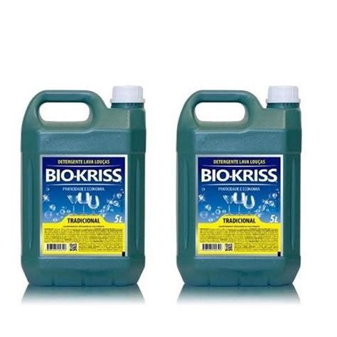 Kit Detergente Lava Lou As Litros Unidades Bio Kriss Detergente