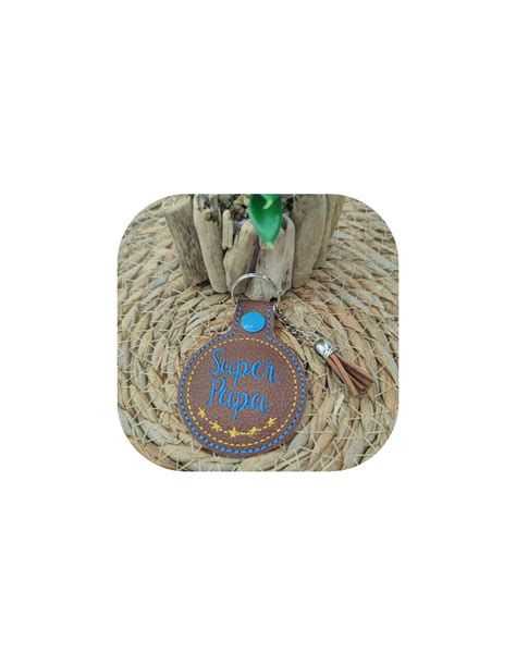 Motif De Broderie Porte Cl Rond Super Papa Ith