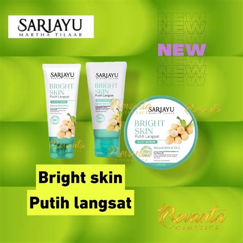 Jual Sariayu Bright Skin Putih Langsat Facial Foam Moisturizer Body