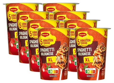 Maggi Minuten Terrine Xl Spaghetti Bolognese Leckeres Fertiggericht