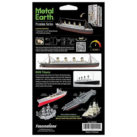 Metal Earth Premium Series Rms Titanic Ship 3d Metal Model Kit
