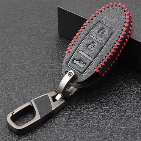 Leather Key Covers Case For Nissan Qashqai Pathfinder Versa Tidda