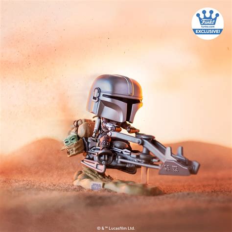 'The Mandalorian' Funko Pop Shows Din Djarin and Grogu on a Speeder Bike