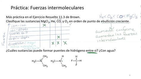 Pr Ctica De Fuerzas Intermoleculares Youtube