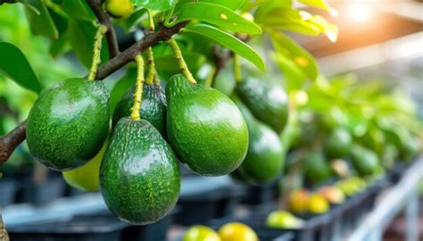 Premium Photo Ripe Avocados Growing On Tree In Greenhouse Healthy