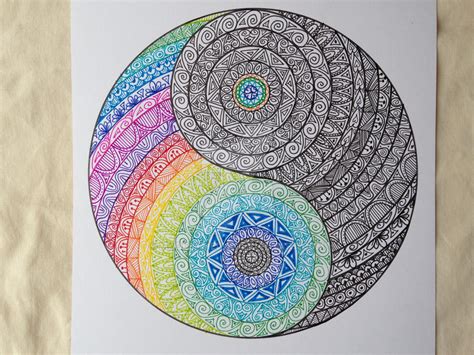 Yin Yang Colour And Ink By Madebymelw On Deviantart