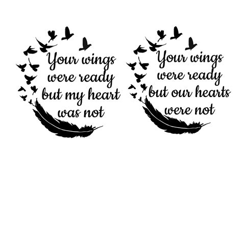 Your Wings Were Ready My Our Heart Was Not Svg Cut Files Only Etsy