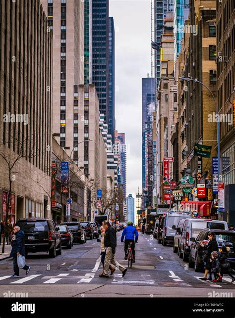 typical  york city street view stock photo alamy