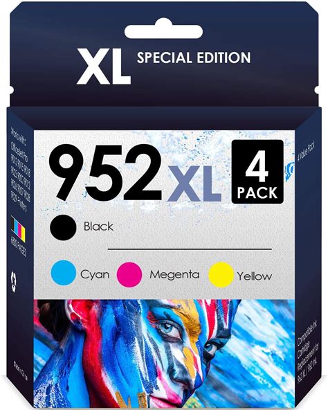 Hp 952 Cyan Magenta Yellow Ink Cartridges 3 Pack Works With Hp Officejet 8702