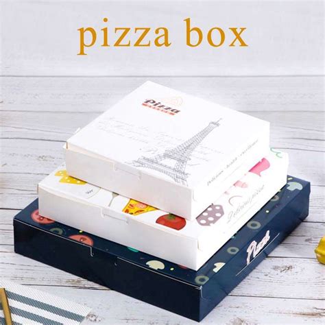 Wholesale Custom Pizza Boxes Packaging Takeaway White Cardboard Pizza