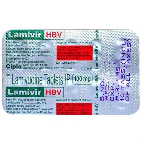 Lamivudine Mg Lamivir Hbv Tablets At Rs Stripe Hepatitis